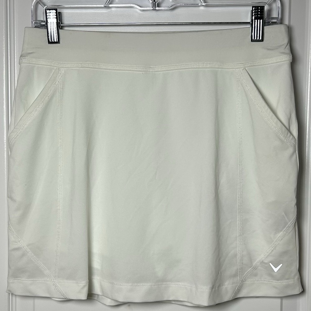 Callaway Golf Brilliant‎ White Opti-Dri Skort Athletic Performance Sporty Style